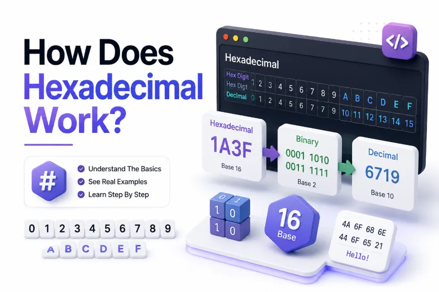 how does hexadecimal work
